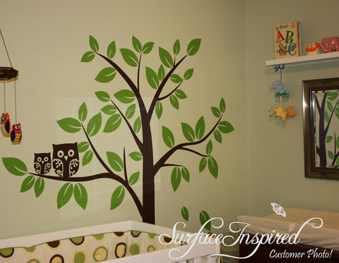 Nursery: Owl Brothers Dry Erase - Removable Wall Adhesive Decal